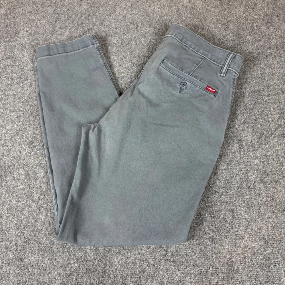 Levis XX Chino Standard Taper Gray Pants Mens W32 L30